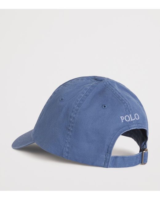 Polo Ralph Lauren Blue Cotton Polo Pony Baseball Cap for men