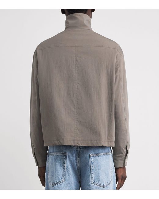 FRAME Gray Cotton-Blend Jacket for men
