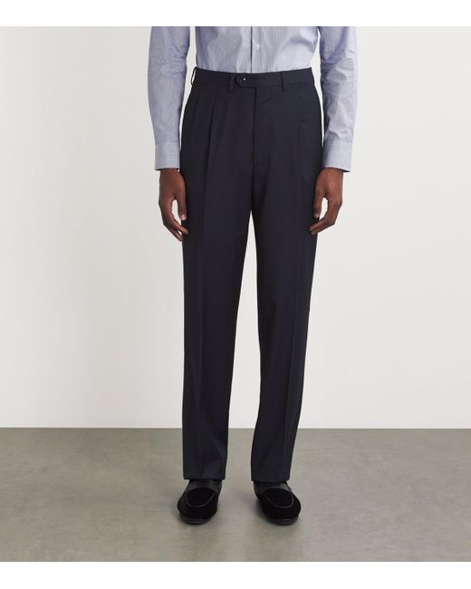 Giorgio Armani Blue Virgin Wool 2-Piece Suit for men