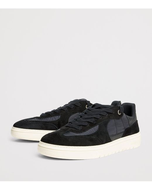 Represent Black Nubuck Leather Virtus Sneakers for men