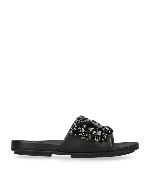 Fitflop Black Jewel-deluxe Gracie Slides