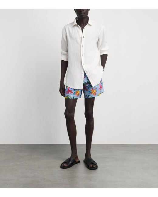 Vilebrequin Blue Garden Turtles Swim Shorts for men