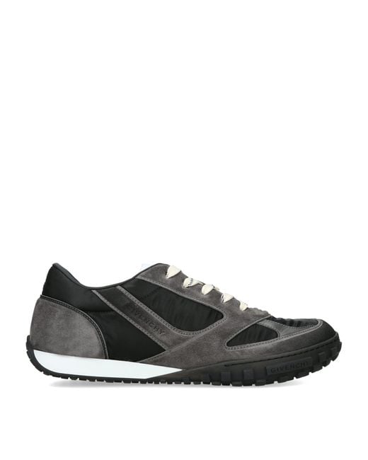 Givenchy Black Suede Glide Sneakers for men