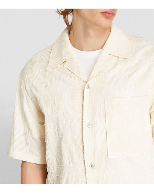 LE17SEPTEMBRE White Embroidered Shirt for men