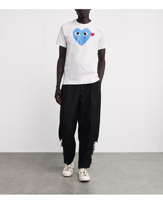COMME DES GARÇONS PLAY White Heart Logo T-Shirt for men