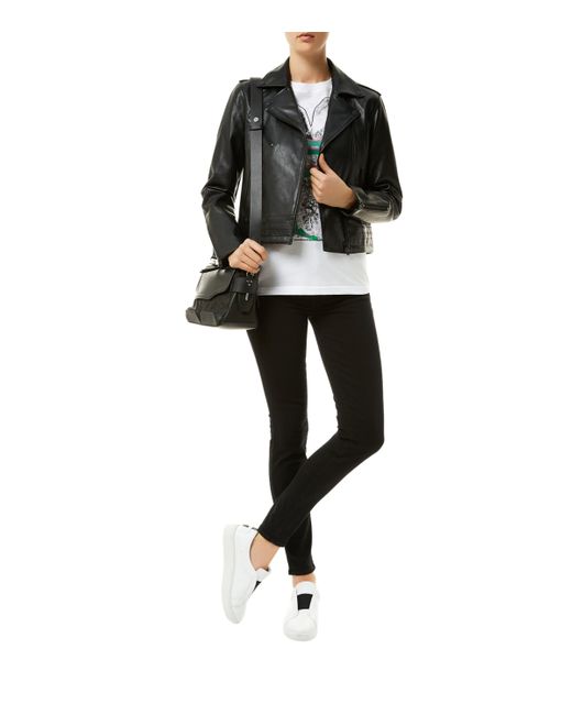 7 For All Mankind Black Slim Illusion High Waist Super Skinny Jeans