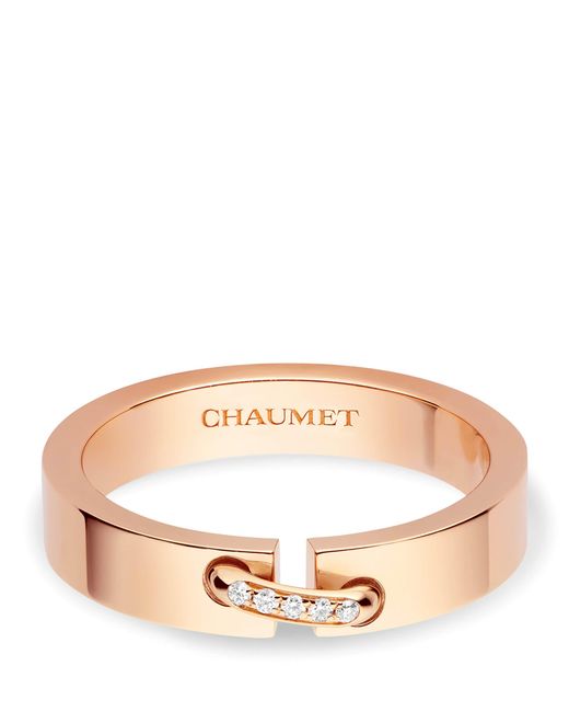 Chaumet Pink And Diamond Liens De Évidence Wedding Ring