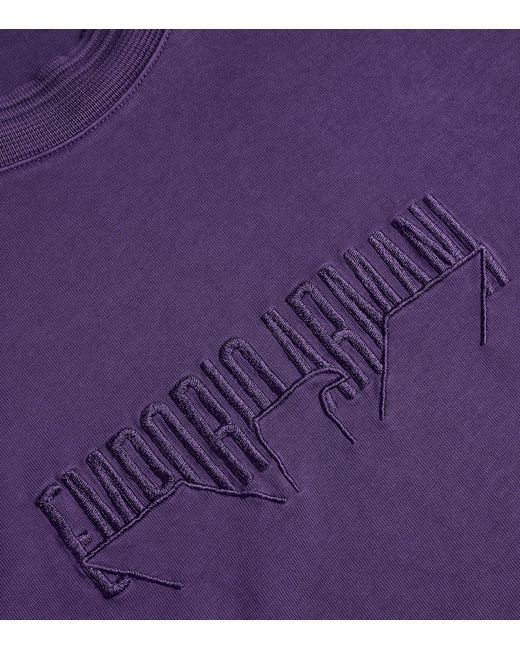 Emporio Armani Purple Logo T-shirt for men