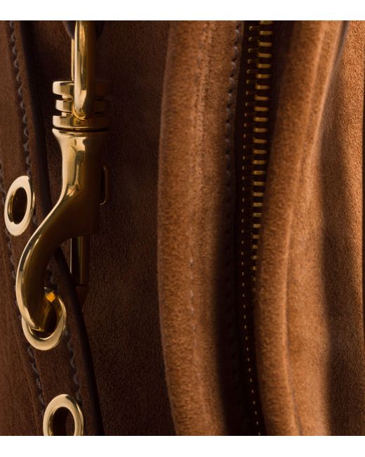 Miu Miu Brown Suede Aventure Shoulder Bag