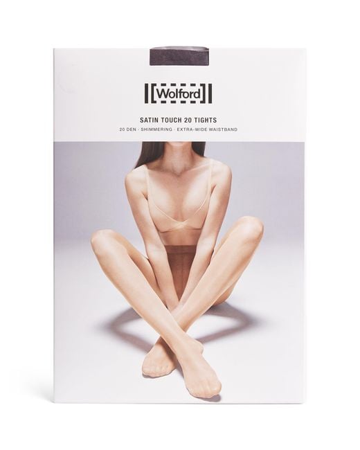 Wolford White Satin Touch 20 Comfort Tights