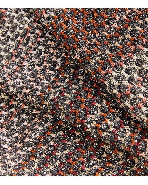 Missoni Gray Crochet-knit Maxi Dress