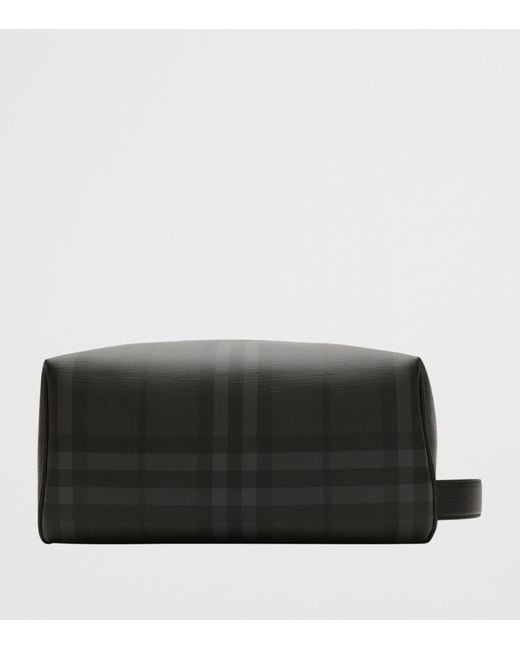 Burberry Black City Check Zip Pouch for men