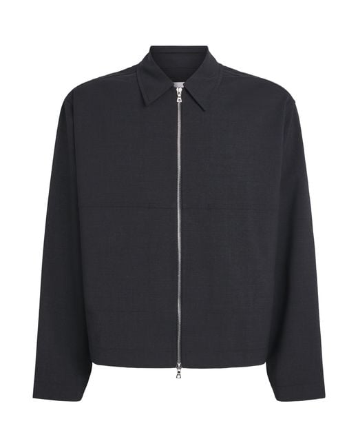 SAGE NATION Black Tailored Petrol Jacket for men