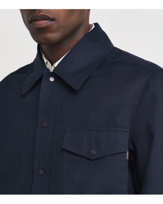 Fusalp Blue Cotton Jaymeo Overshirt for men