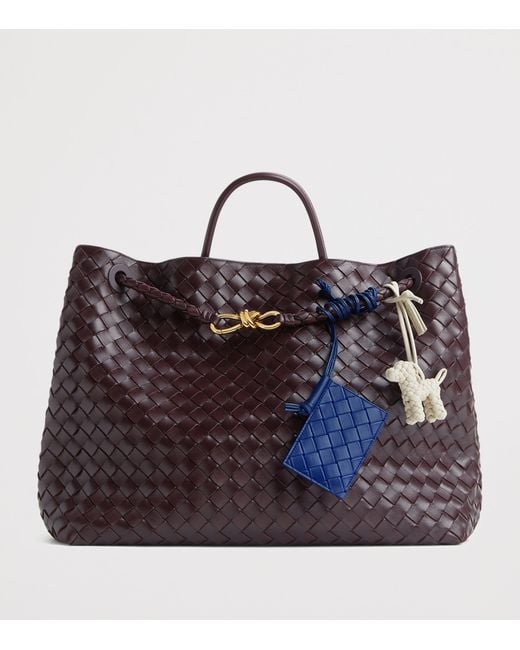 Bottega Veneta White Lambskin Woven Dog Charm for men
