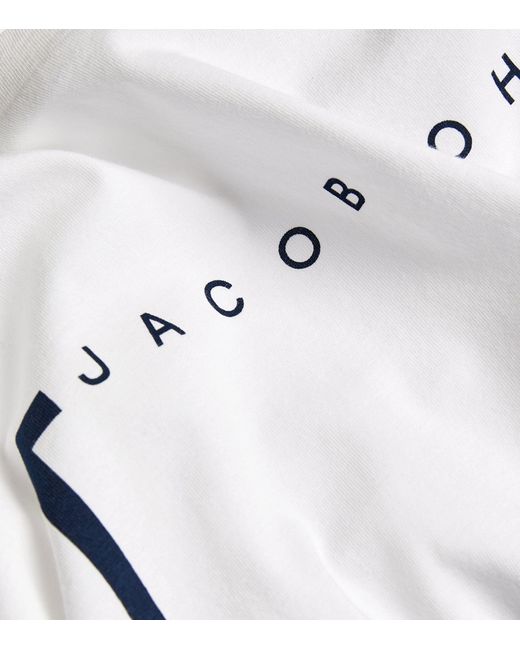Jacob Cohen White Logo Print T-shirt for men