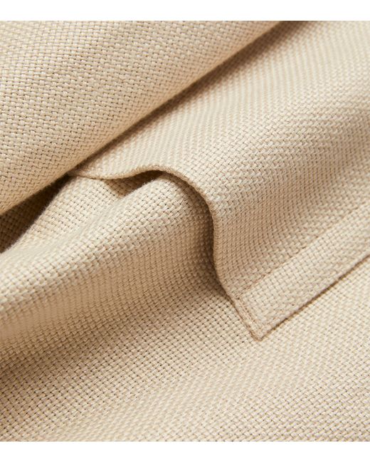 Max Mara Natural Linen-cotton Blazer