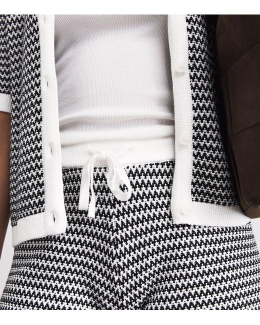 Varley Gray Cotton Knitted Villiers Shorts