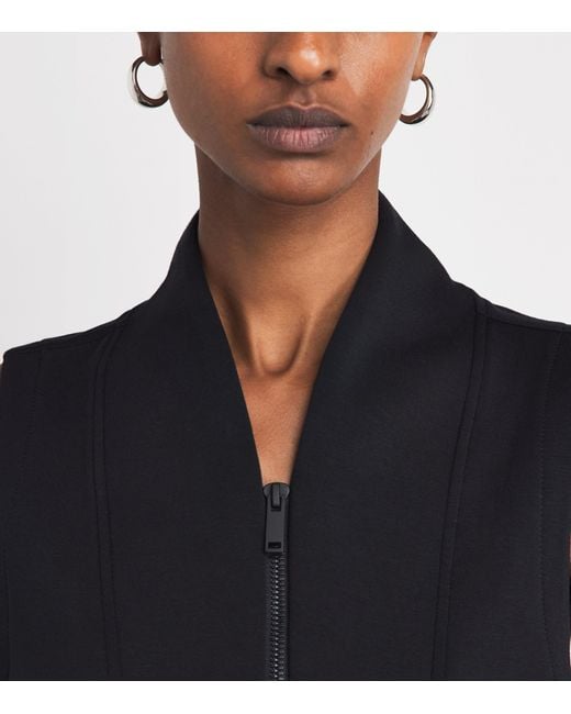 Spanx Black Airessentials Half-Zip Jumpsuit