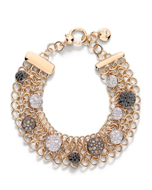 Pomellato Metallic Rose And Diamond Sabbia Bracelet