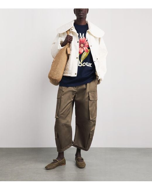 Barbour Blue X Farm Rio Wild Flower T-Shirt
