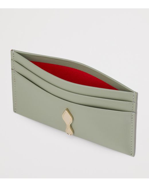 Christian Louboutin Green Bettina Leather Card Holder
