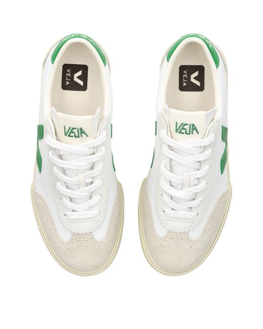 Veja Green Canvas Volley Sneakers