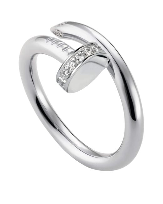 Cartier Metallic And Diamond Juste Un Clou Ring