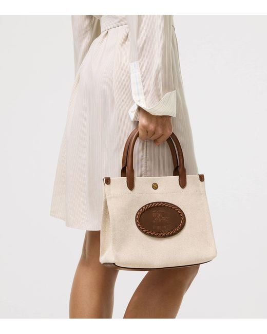Burberry Brown Mini Canvas Clovelly Bag