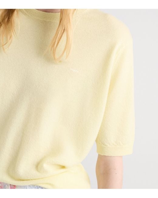 Prada Natural Cashmere T-Shirt Sweater