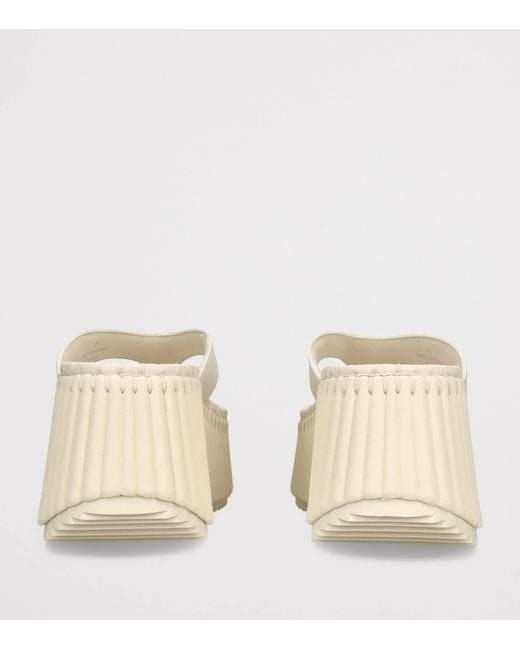 Chloé Natural Leather Nama Platform Thong Sandals 50