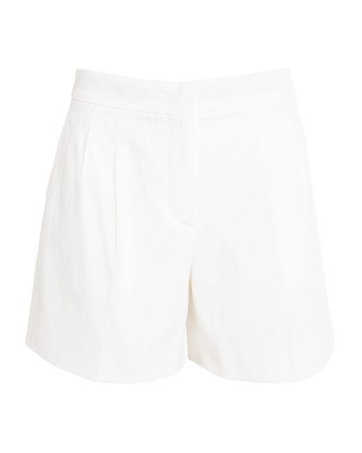 Max Mara White Adria Tailored Shorts