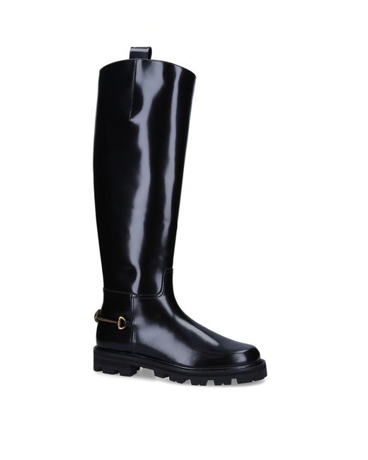 Kurt Geiger Leather Carnaby Riding Boots in Black Lyst