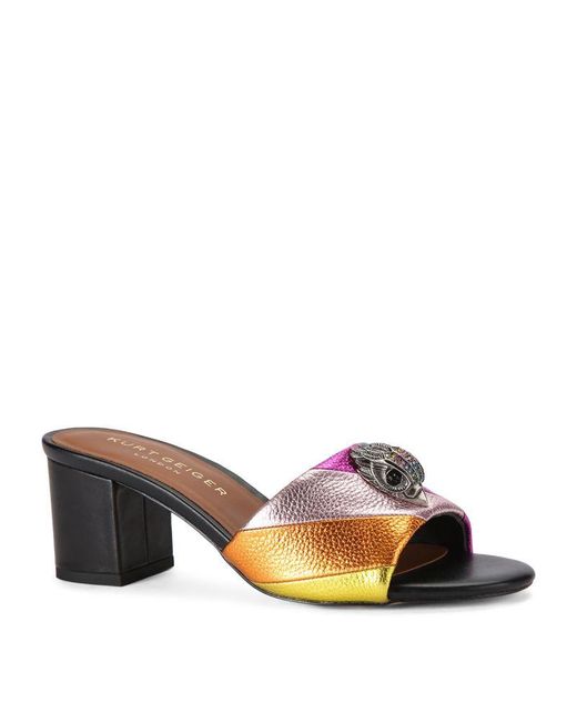 Kurt Geiger Multicolor Leather Kensington Mules