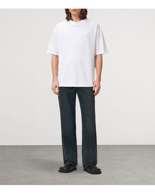 AllSaints White Oversized Organic Cotton Odyssey T-Shirt for men