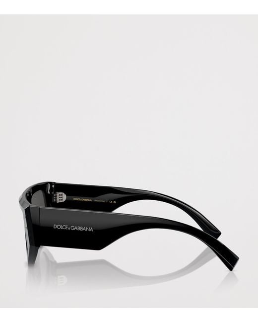 Dolce & Gabbana Black Rectangle Sunglasses for men
