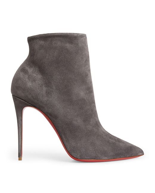 Christian Louboutin Gray So Kate Suede Boots 100
