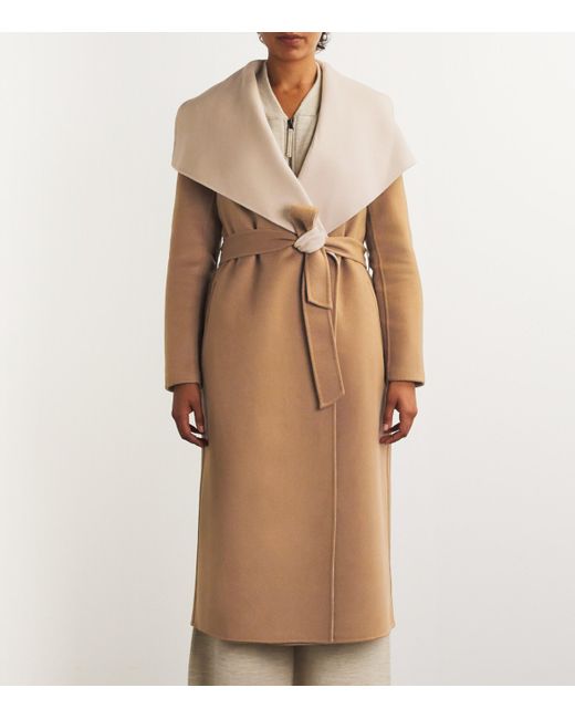 Mackage Wool Mai Cn Wrap Coat in Natural Lyst UK
