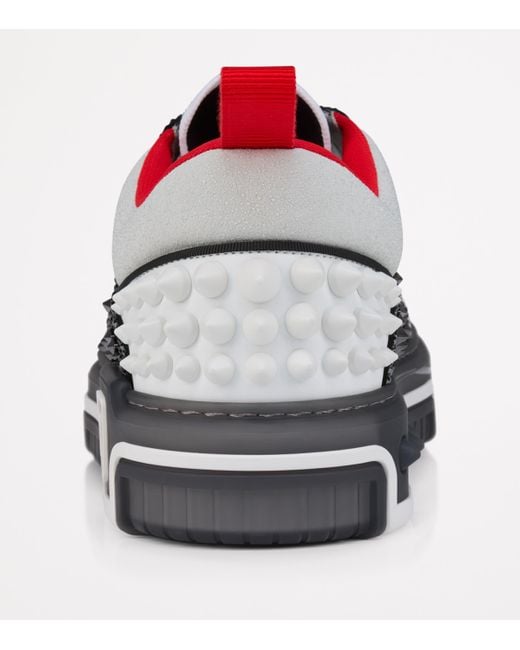 Christian Louboutin White Astroloubi Strass Eternity Sneakers for men