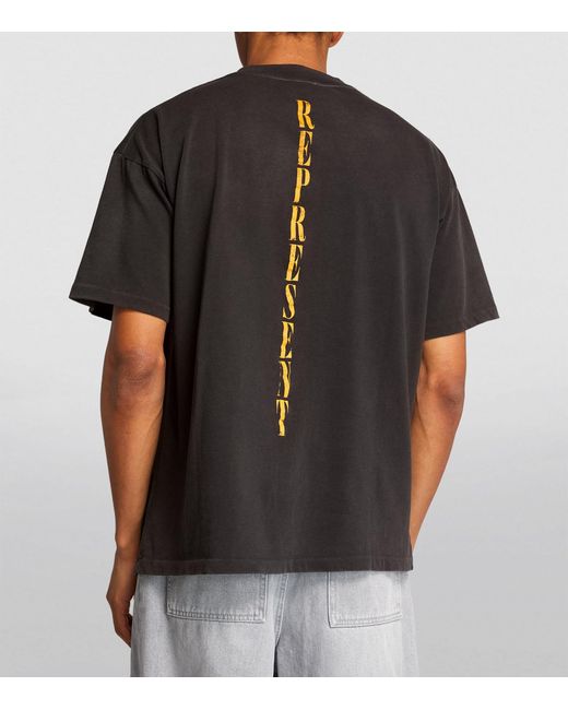 Represent Black Reborn Graphic T-shirt for men