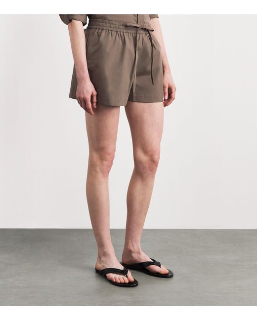 Matteau Brown Organic Cotton Relaxed Shorts