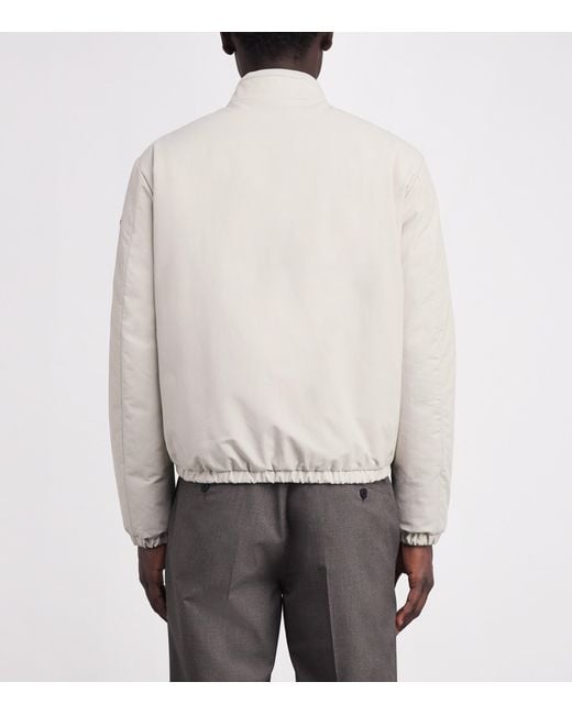 Moncler White Reversible Tafoni Bomber Jacket for men