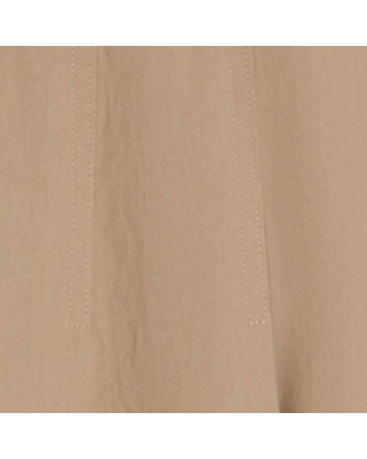 Weekend by Maxmara Natural Gabardine Pleated Maxi Skirt