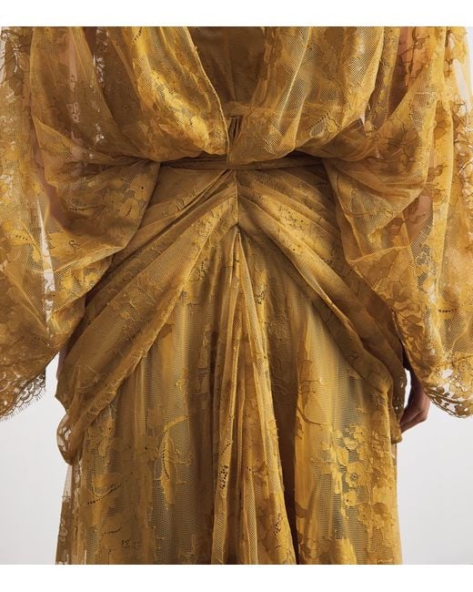 Zimmermann Metallic Lace Ascent Maxi Dress