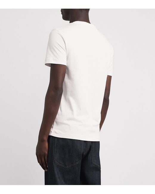 Polo Ralph Lauren White Cotton Polo Bear Bicycle Slim T-Shirt for men