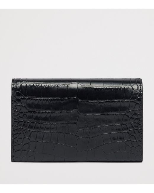 Tom Ford Black Croc-Embossed Leather Wallet