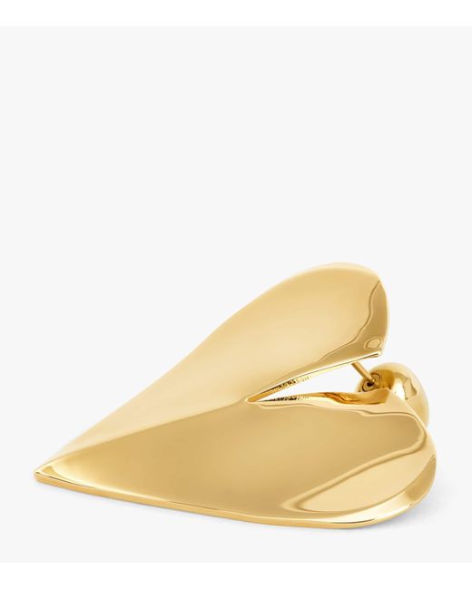 Alaïa Metallic Le Coeur Stud Earrings