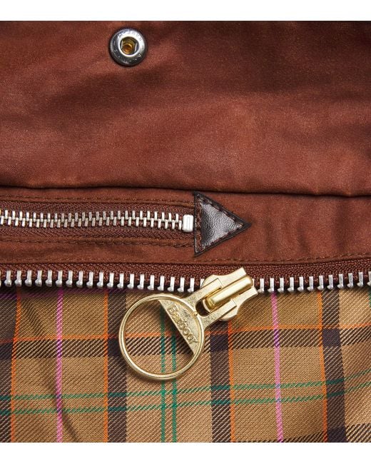 Barbour Brown X Paul Smith Waxed Transport Windowpane Jacket for men