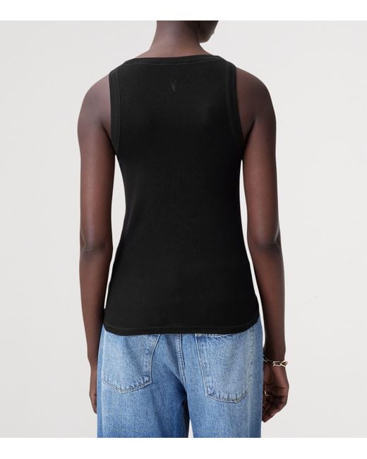 AllSaints Black Rina Tank Top