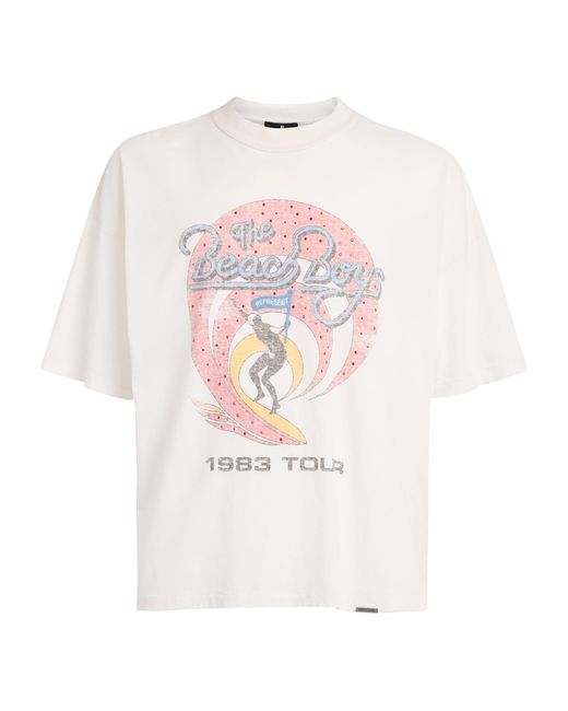 Represent White X Beach Boys Tour T-Shirt for men